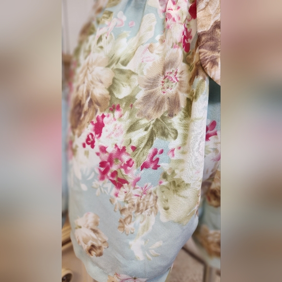 Cotton Candy Floral Mini Romper Dress Sz. Medium - Picture 5 of 5